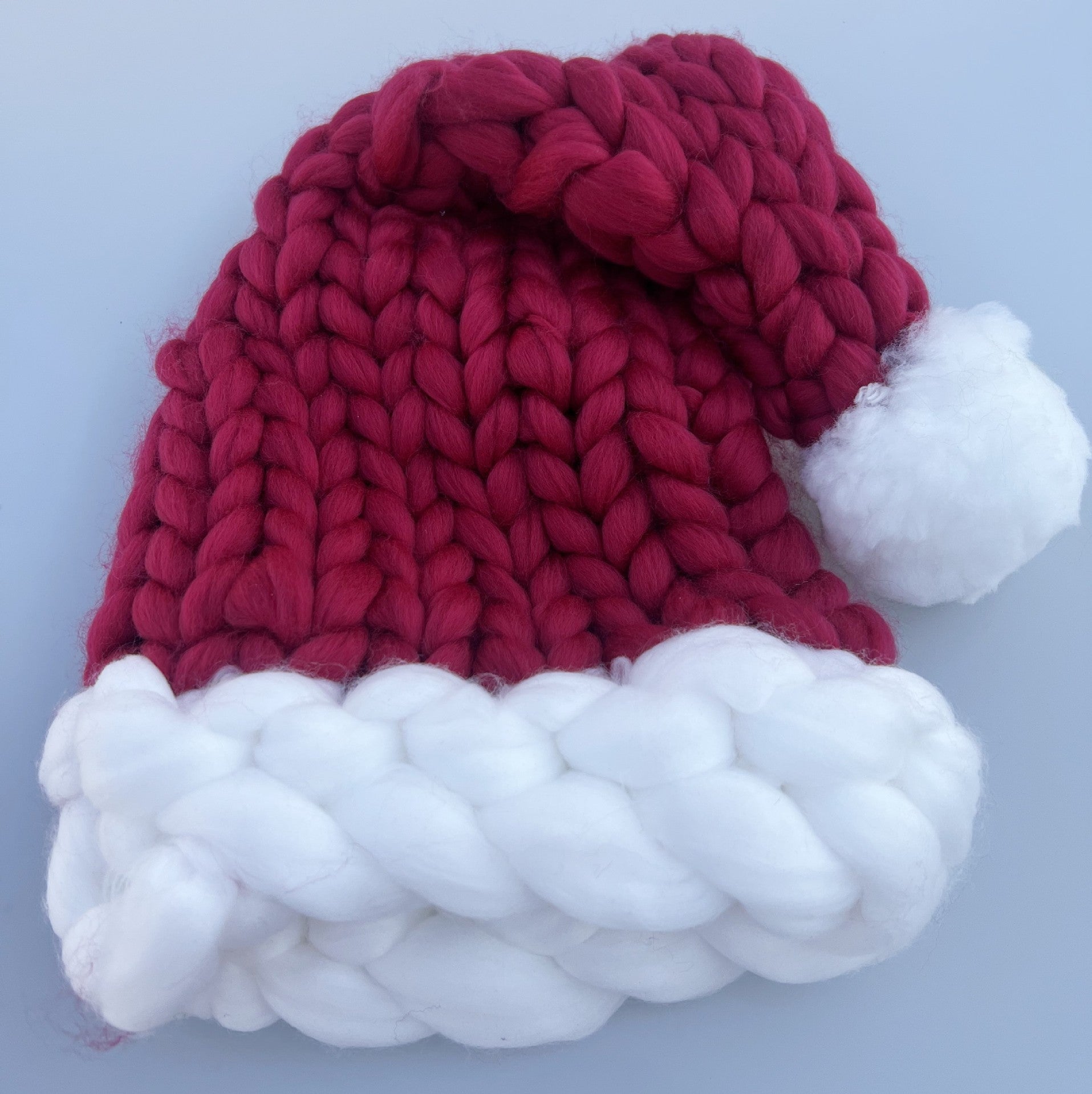 Christmas Plush Hat With Pompom Cute Winter