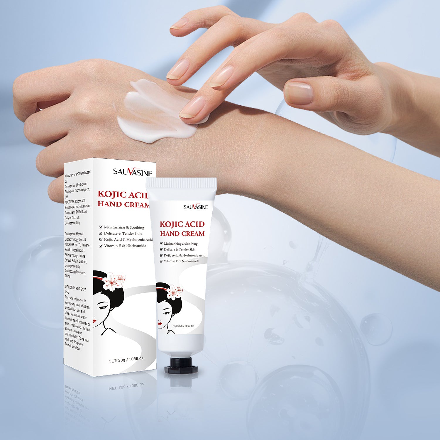 Kojic Acid Hand Cream Moisturizing White