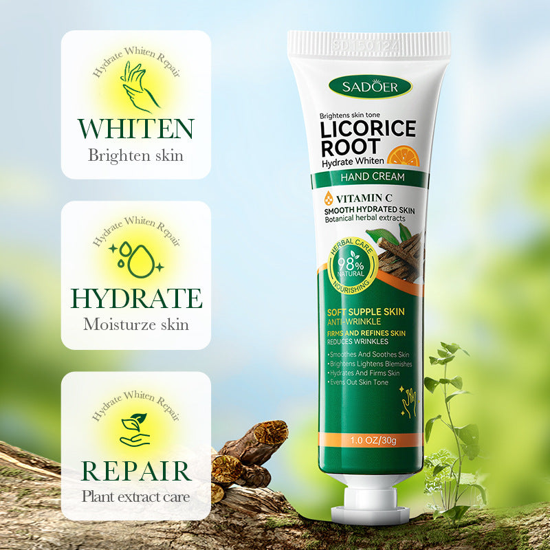 SADOER Licorice Moisturizing Whitening & Nourishing Hand Cream